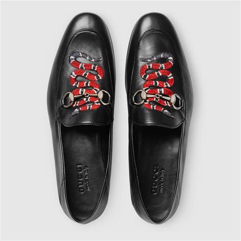 Gucci snakeskin loafers